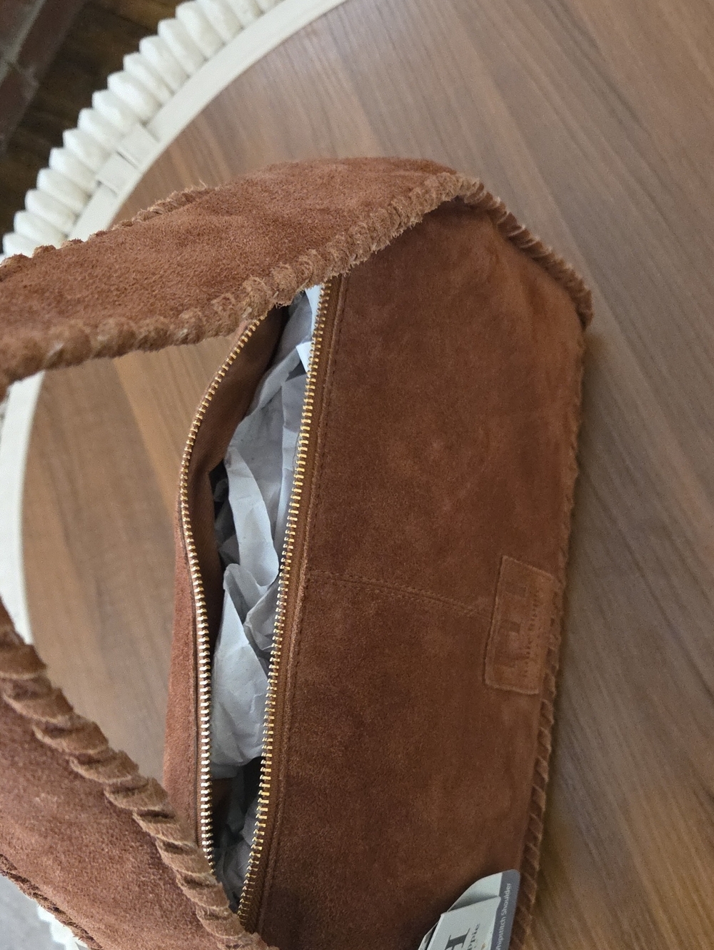 Haute Hippie Tan Suede Hand Bag - Picture 8 of 9